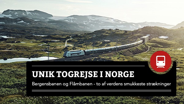 Unik togrejse i Norge med Bergensbanen og Flåmbanen - to af verdens smukkeste togstrækninger